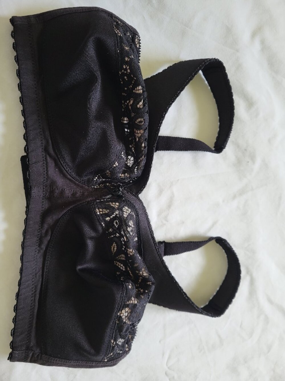 Glamorise Bra 38C Black Adjustable Back Closure Full Coverage